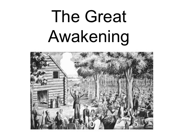 Great awakening essay